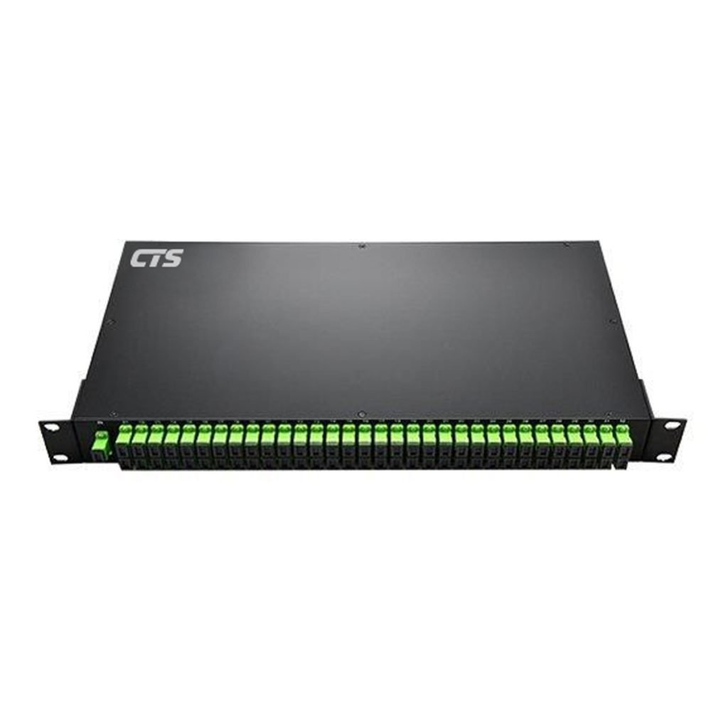 CTS Rack Mount Fiber Optic Splitter Panel Single Mode SC/APC