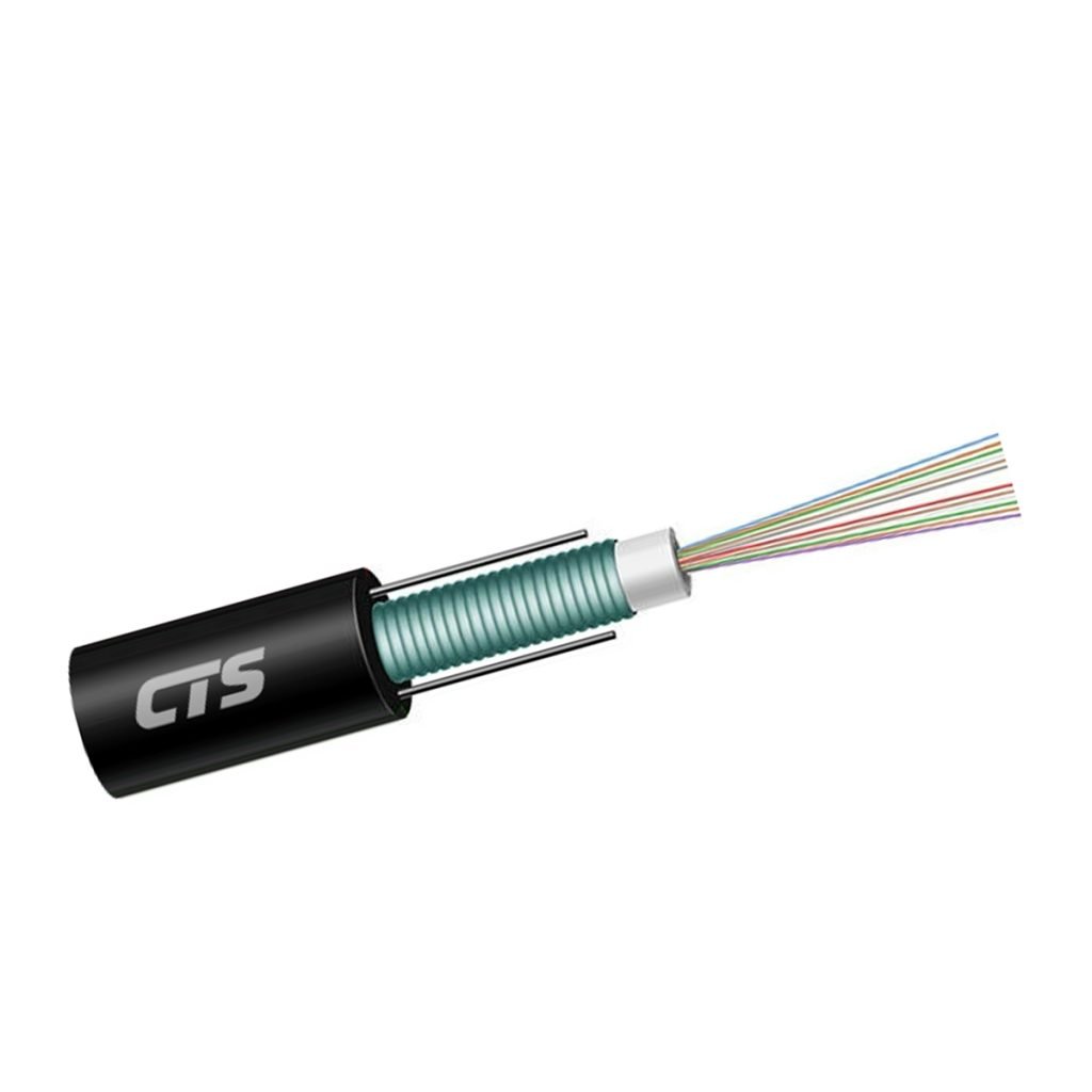 CTS 4 Core Fiber Optic Outdoor CST Armoured Cable Multi Mode OM4 PE